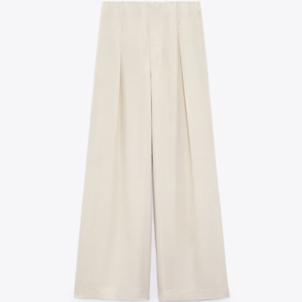 Zara FULL LENGTH SATIN EFFECT PANTS